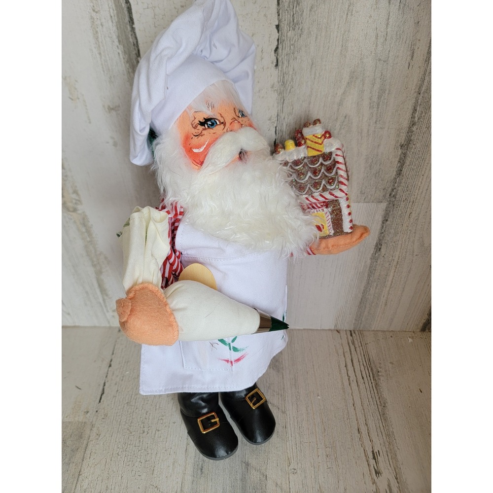 Annalee Santa Claus gingerbread vintage‎ Xmas baker icing unique